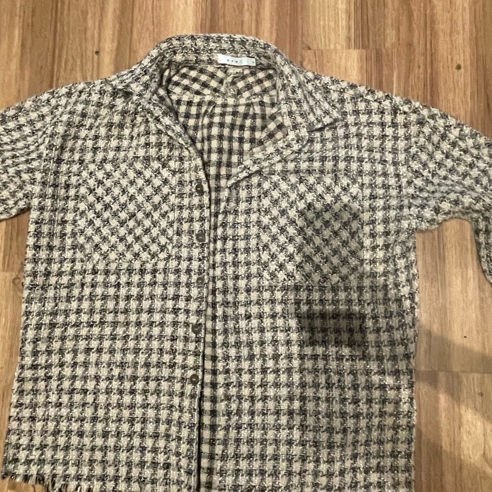 MNML Black and White Casual Gingham Shirt